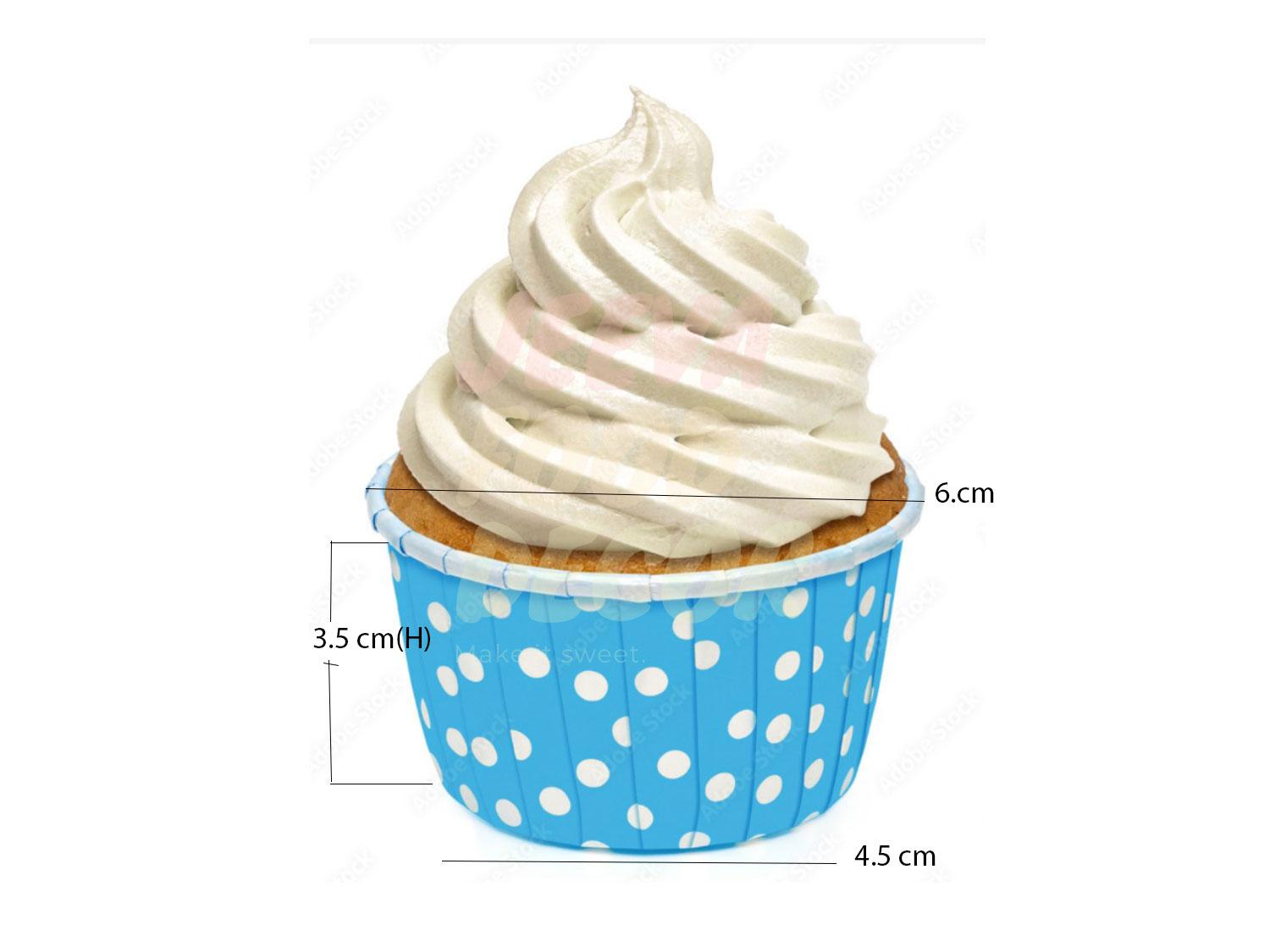 Cupcake Curl Cup - Direct Backeble - 100 Piece - 4.5 x 3.5 Cm