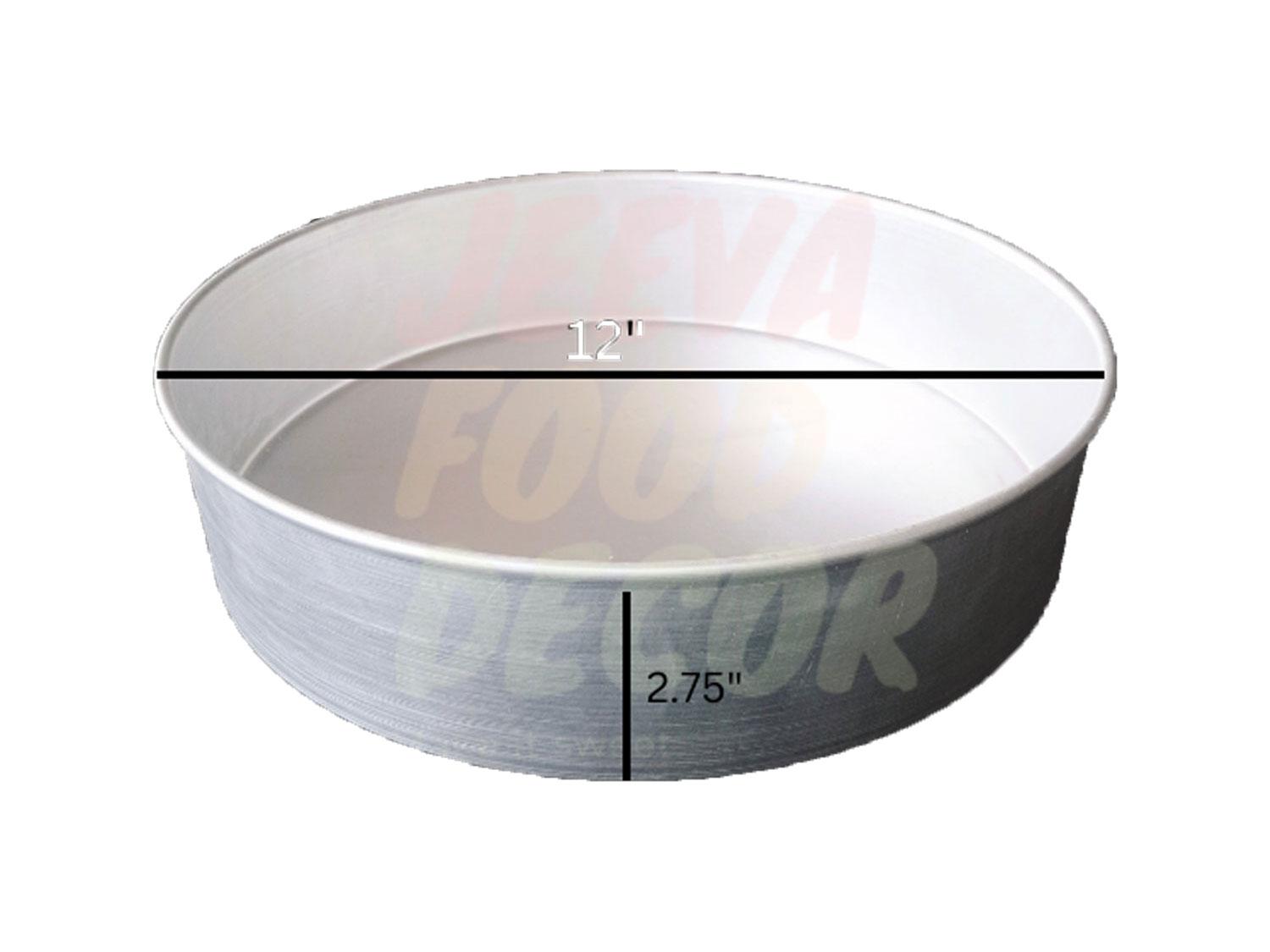 Aluminium Round Cake Mould Pan - 12 X 2.75 Inch