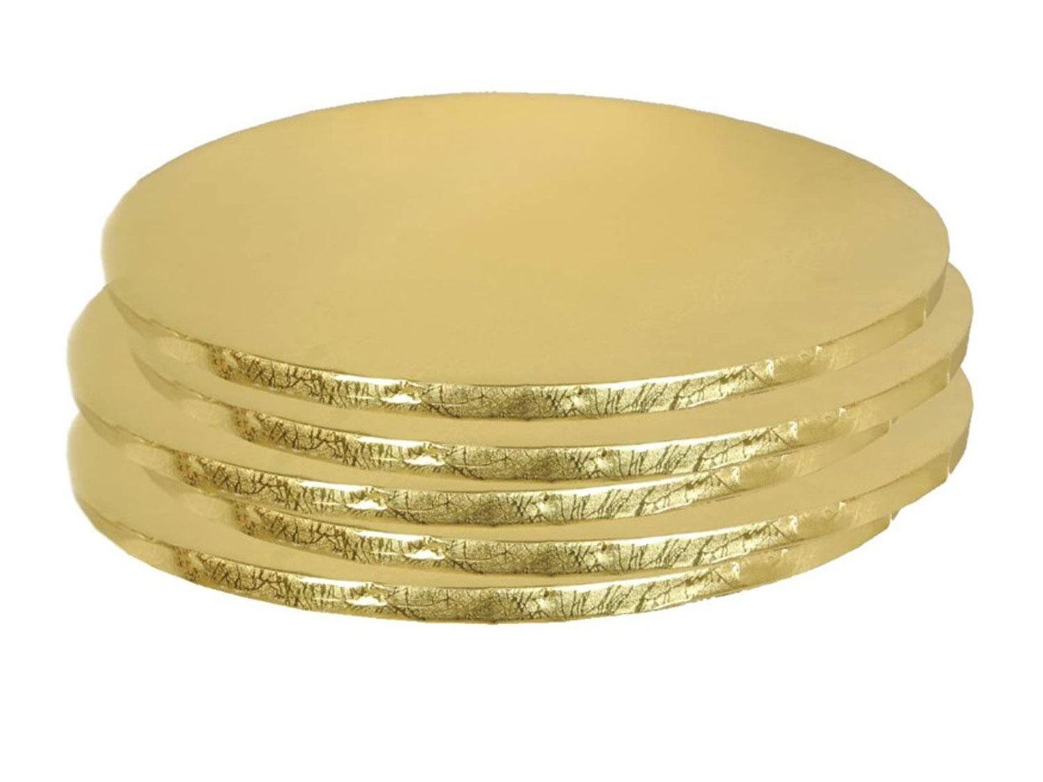 Gold Round Drum Cake Board Cake Base - 14 inch