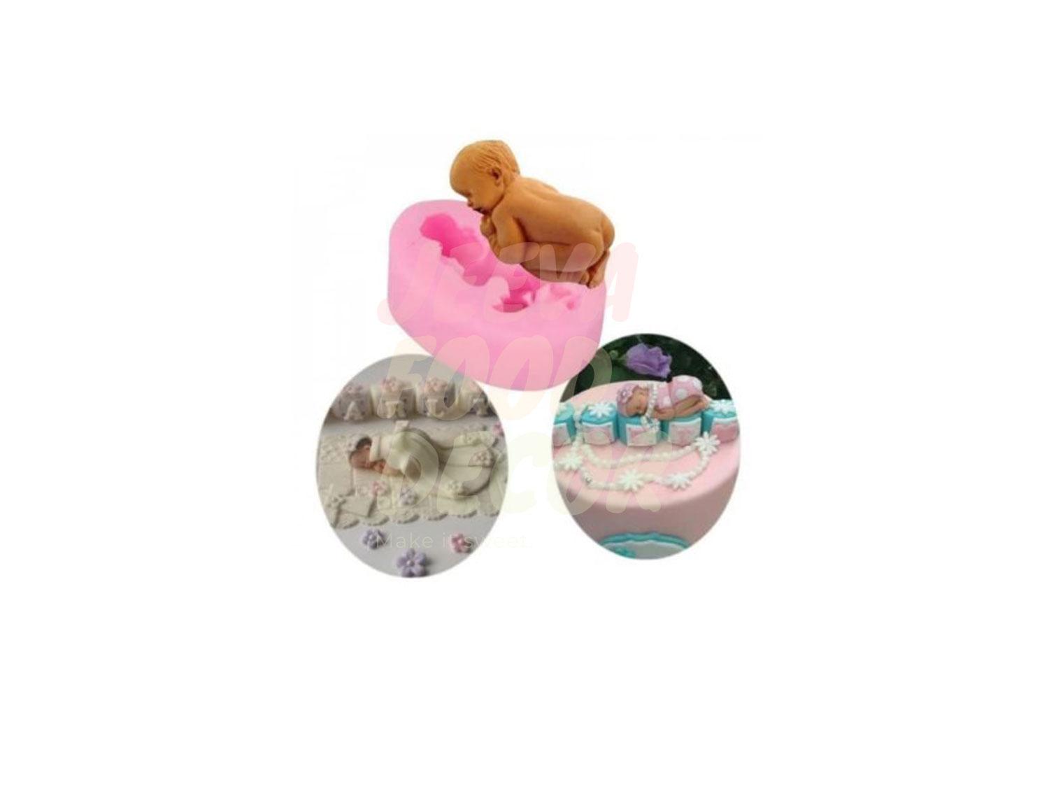 Silicone Sleeping Baby Fondant Mould /  Chocolate Mould