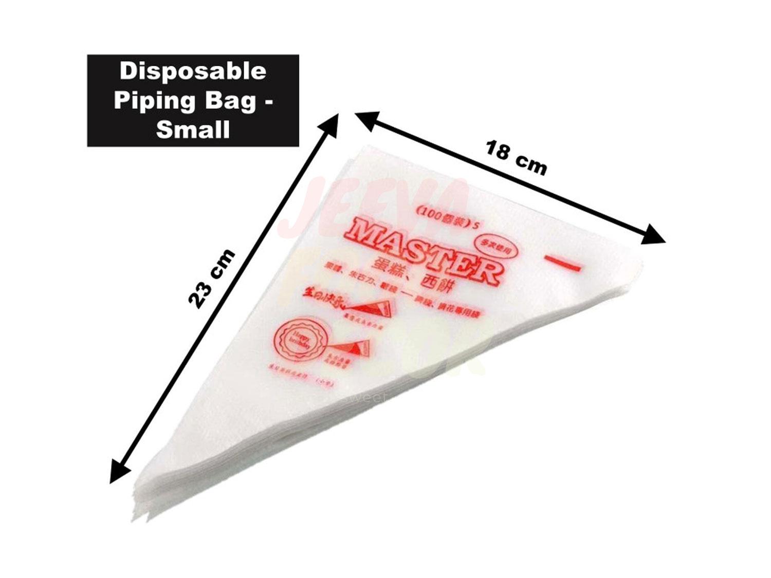 Disposable Polythene Icing Piping Bags - 100 Piece