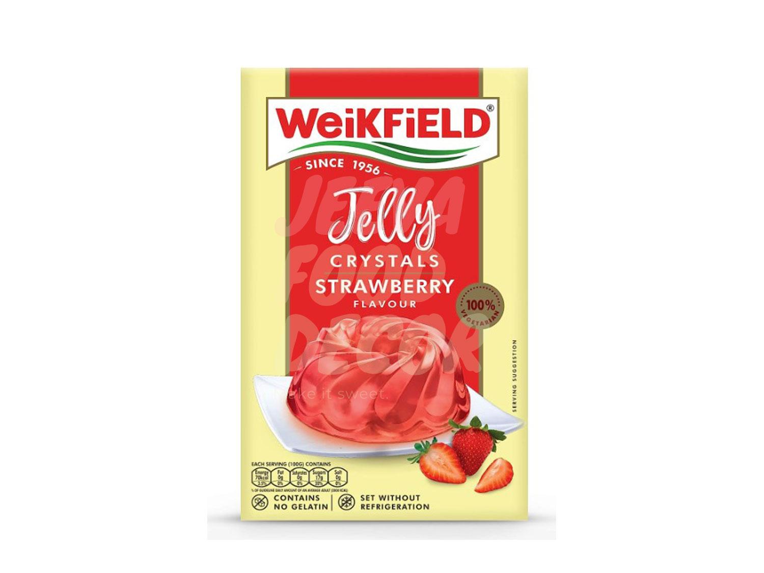 Weikfield Jelly Crystal - Strawberry - 90gm