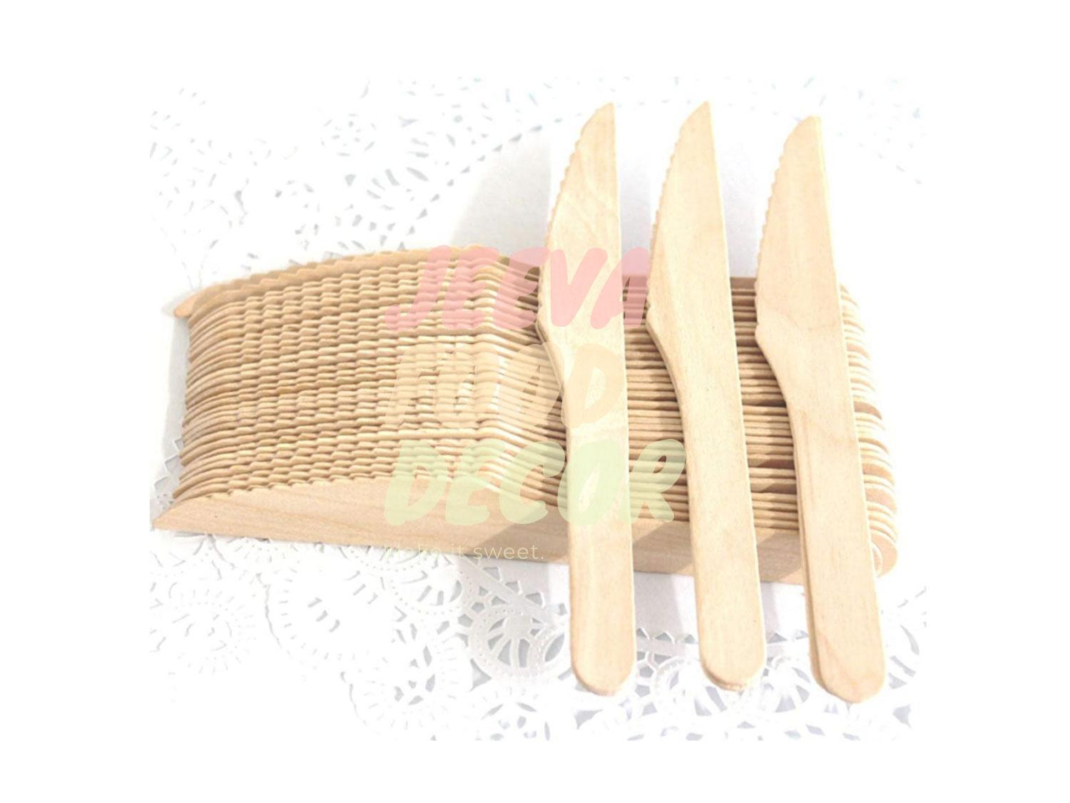 Wooden Disposable Cake Knife -100 Piece