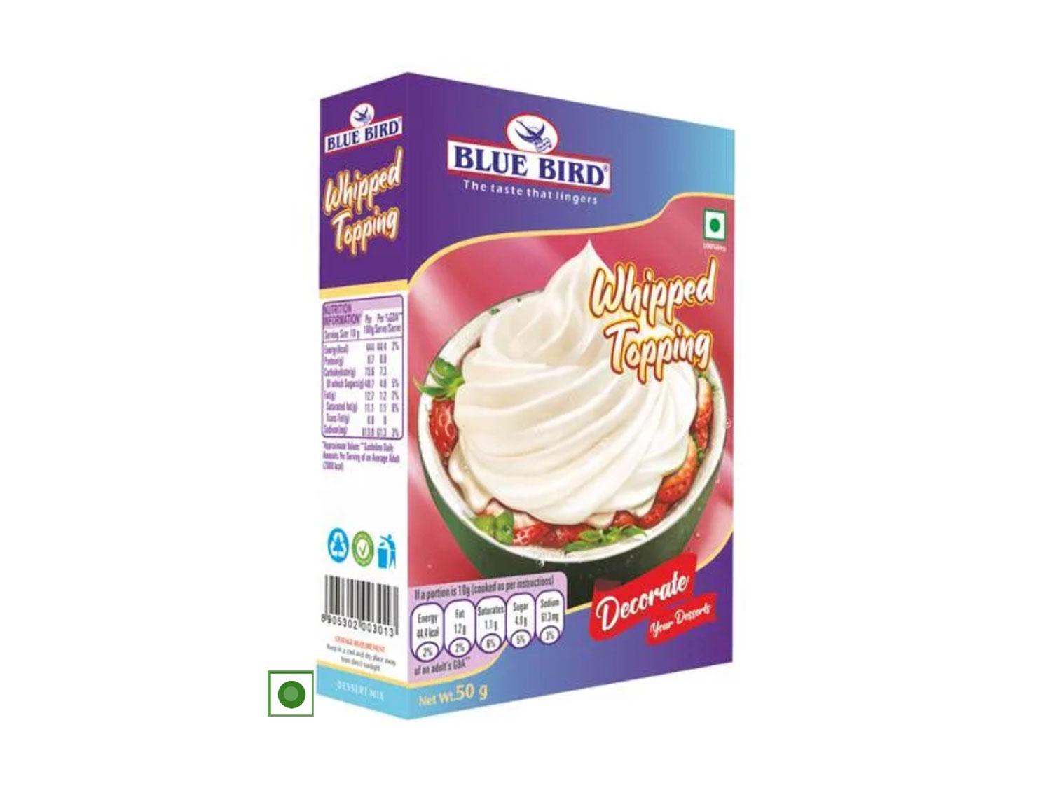 Blue Bird Instant Topping - Whipped Cream