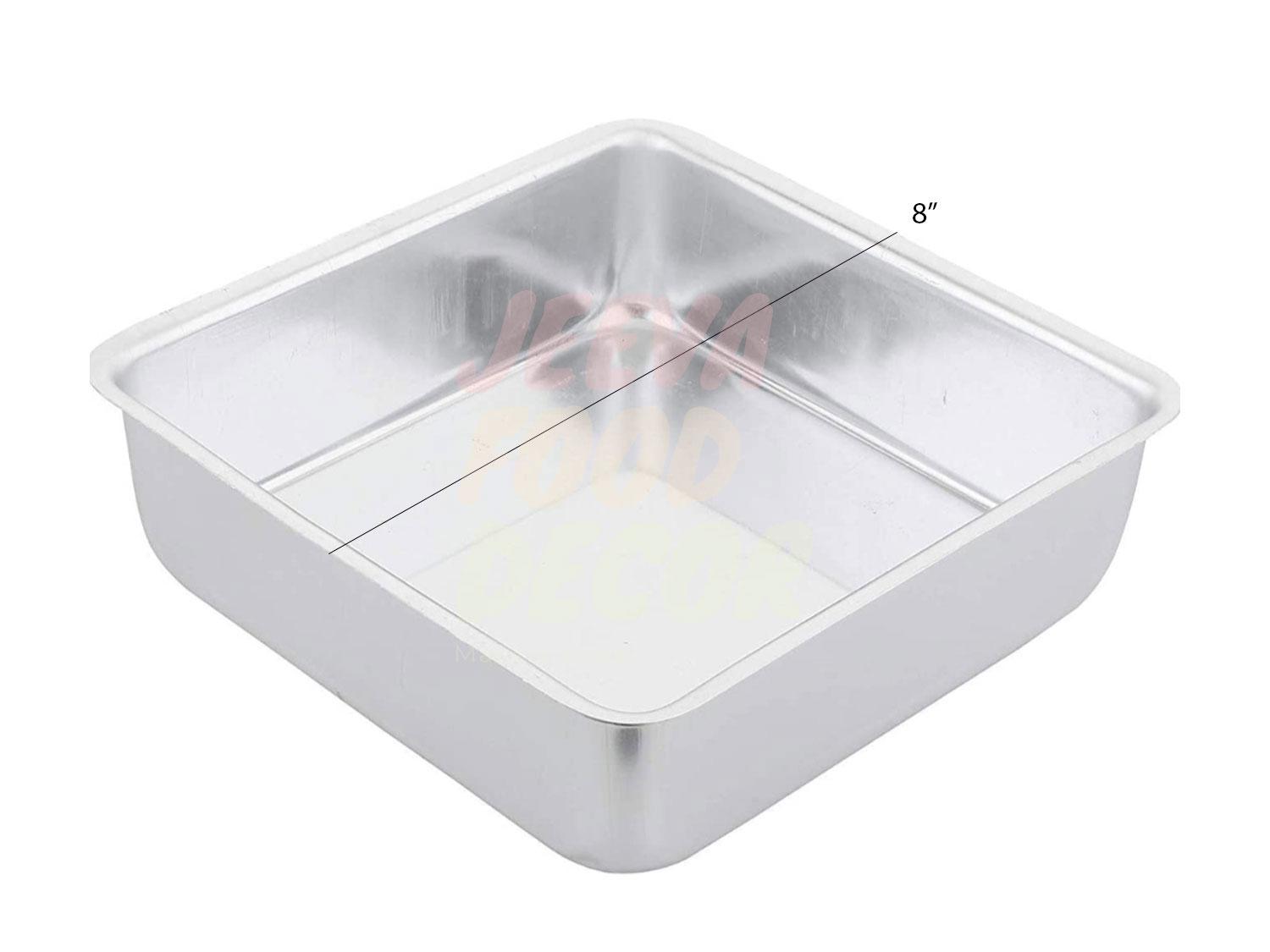 Aluminium Square Cake Mould Pan - 8 Inch