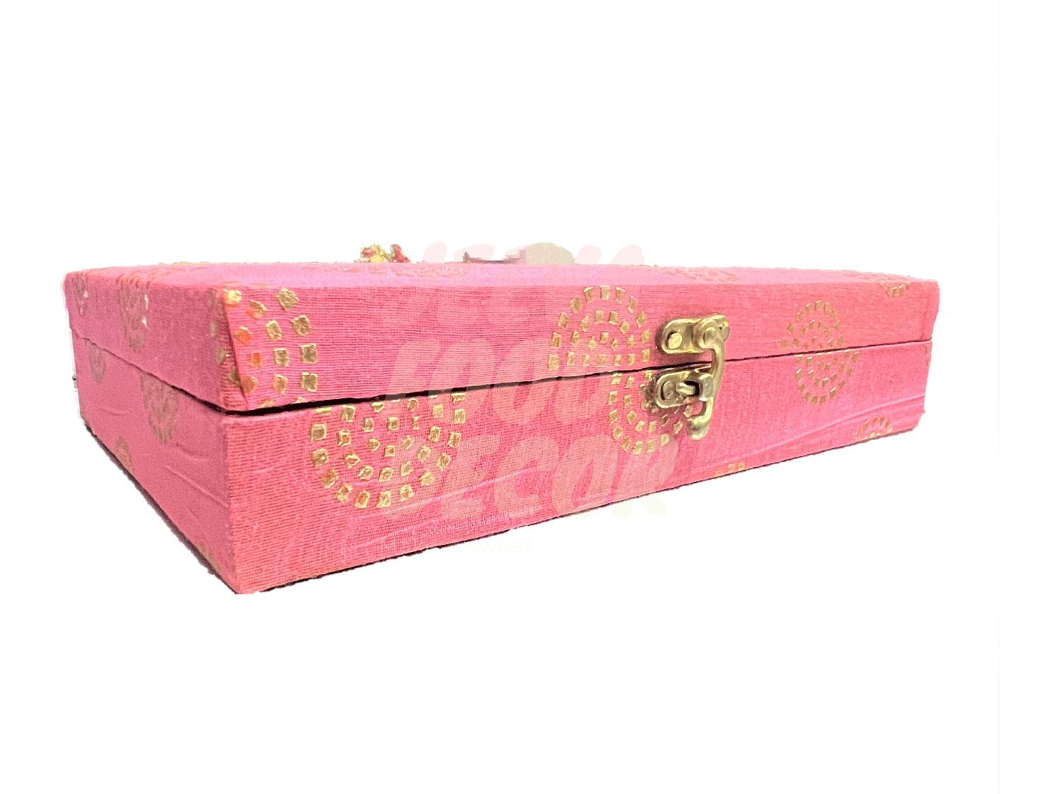 Hamper Box | Pink - Gift Basket  (25.5X17.5X5) - 1 Piece