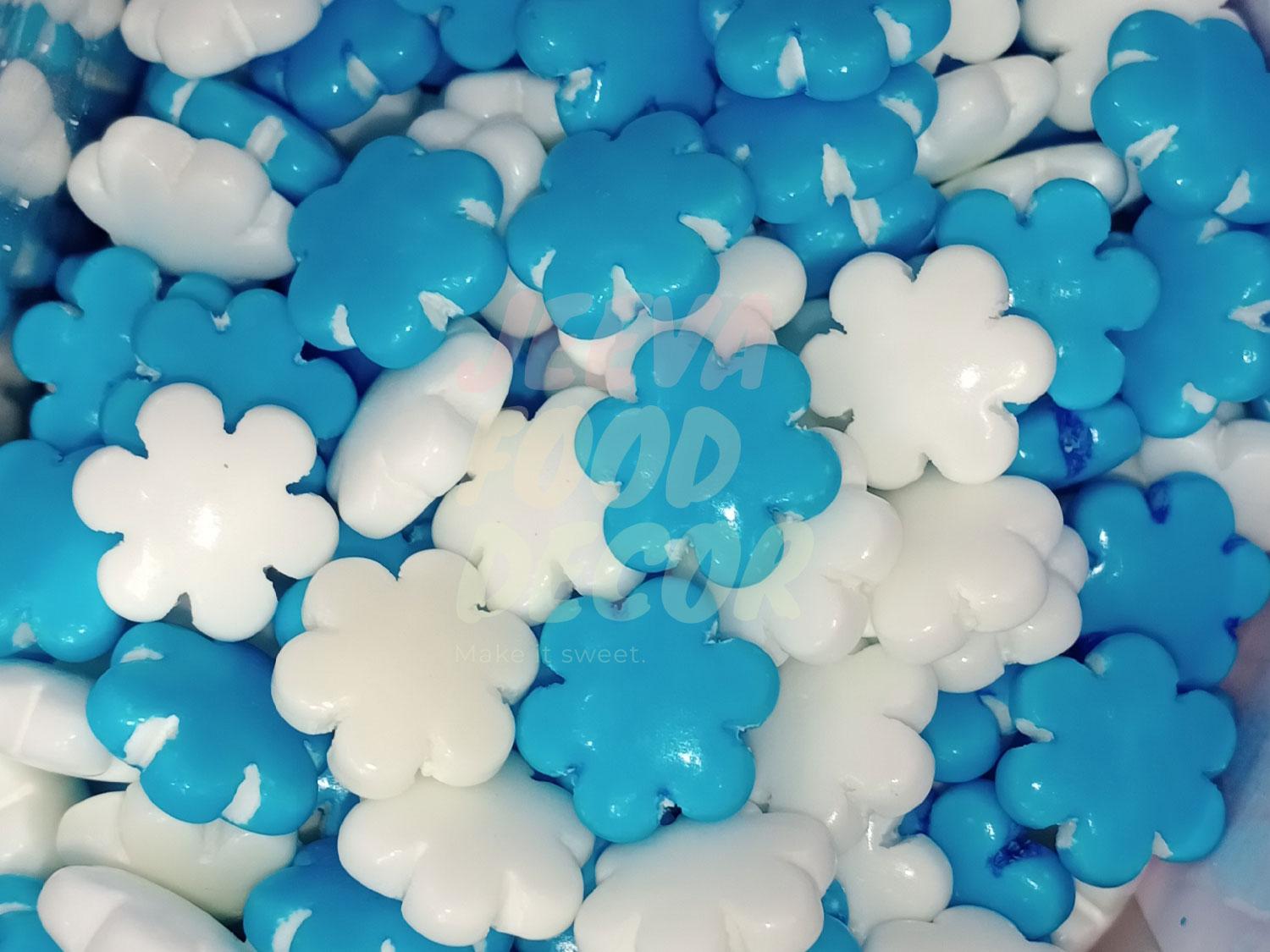 Blue & White Flower Sprinkles (85 gm)