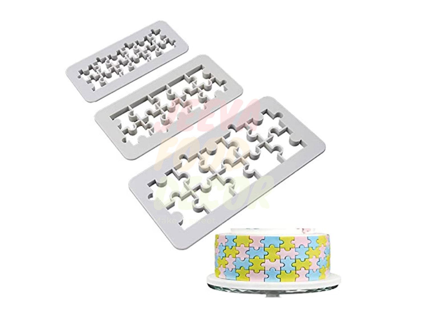 Puzzle Fondant Embosser Set Of 3 Piece